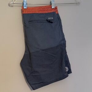 Billabong Men's Shorts with Gray and Orange Accents